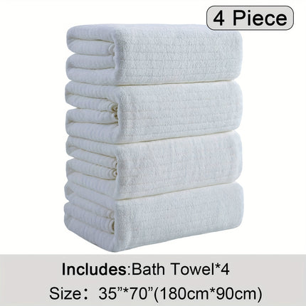 4 Pack Oversized Bath Towels Set, 35"x70" Extra Large Towel Microfiber