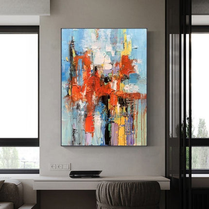 Handmade Oil Painting Canvas Wall Art Decoration Modern Abstract For Home Living Room Decor Entrance Niche Art Installation Rolled Frameless Unstretched Painting