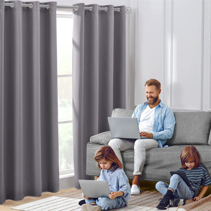 Amazon Cross-border Curtain Thickened Non-glossy Fabric Curtain Sun-blocking Heat-insulating Shade Wholesale Modern Minimalist