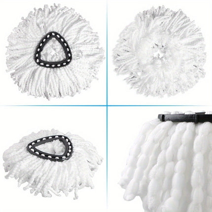 2/4/8/12pcs Superfine Fiber Mop Heads - 360° Rotating for Easy Cleaning, Effortless Wring Out