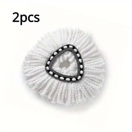 2/4/8/12pcs Superfine Fiber Mop Heads - 360° Rotating for Easy Cleaning, Effortless Wring Out