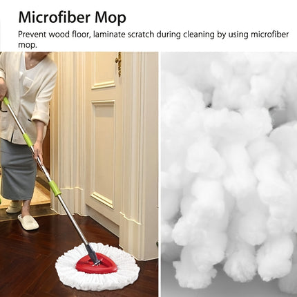 2/4/8/12pcs Superfine Fiber Mop Heads - 360° Rotating for Easy Cleaning, Effortless Wring Out
