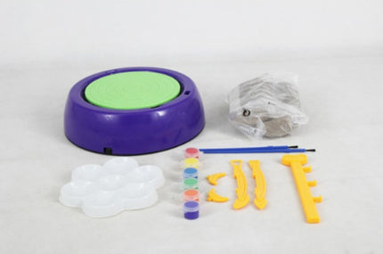 Bginners Pottery Wheel Kit Craft Toys For Kids With Paints And Tools Diy Toy Clay Pots Making Pottery Wheel Set For Kids Gifts