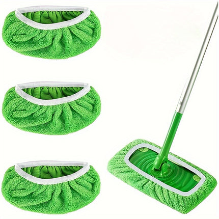 3-Pack Washable Microfiber Mop Pads – Durable, Easy-Attach Design – Perfect for Wet or Dry Floor