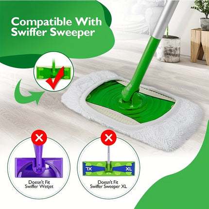 3-Pack Washable Microfiber Mop Pads – Durable, Easy-Attach Design – Perfect for Wet or Dry Floor