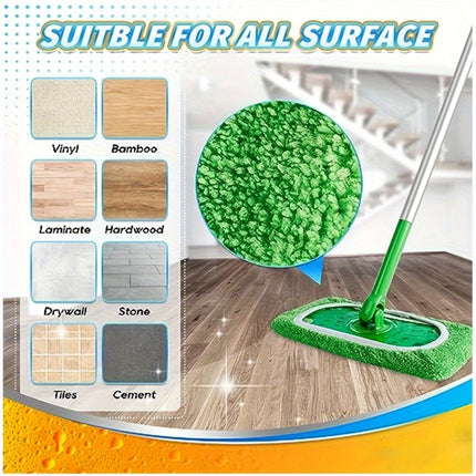 3-Pack Washable Microfiber Mop Pads – Durable, Easy-Attach Design – Perfect for Wet or Dry Floor