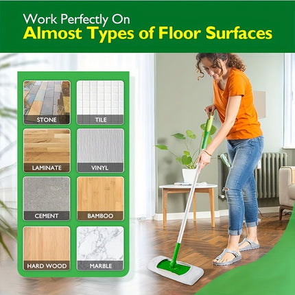 3-Pack Washable Microfiber Mop Pads – Durable, Easy-Attach Design – Perfect for Wet or Dry Floor