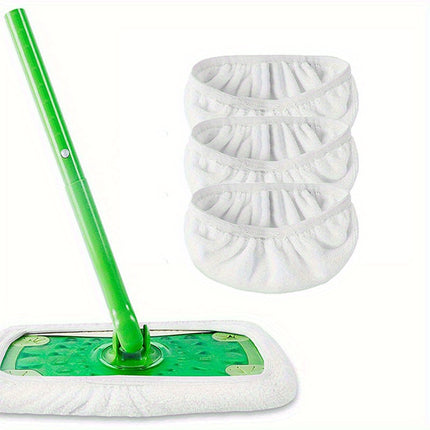 3-Pack Washable Microfiber Mop Pads – Durable, Easy-Attach Design – Perfect for Wet or Dry Floor