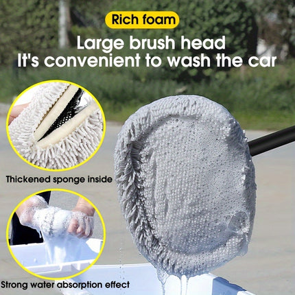 Car Scrub Mop Car Wash Special Car Scrub Brush Car Cleaning Tool Chenille Soft Car Wash Brush
