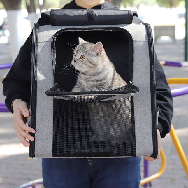 Portable Pet Backpack, Breathable Large Capacity Cat Bag, Pet Supplies