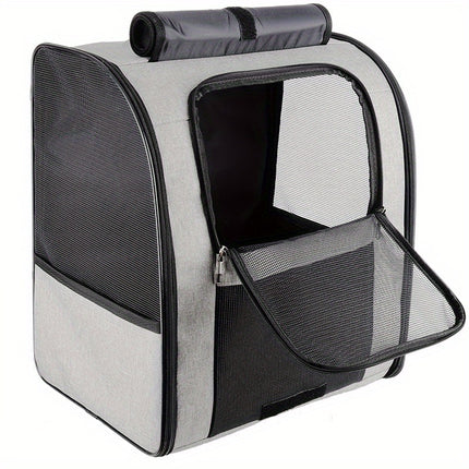 Portable Pet Backpack, Breathable Large Capacity Cat Bag, Pet Supplies
