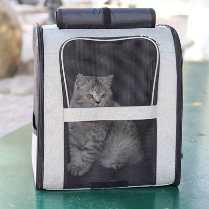 Portable Pet Backpack, Breathable Large Capacity Cat Bag, Pet Supplies