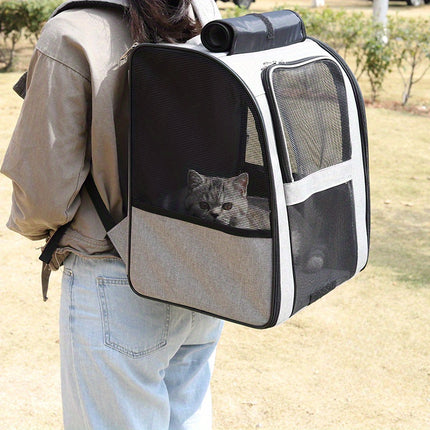 Portable Pet Backpack, Breathable Large Capacity Cat Bag, Pet Supplies