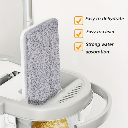 5pcs Microfiber Mop Replacement Pads - Ultra-Absorbent, Reusable, and Durable for Wet and Dry Cleaning