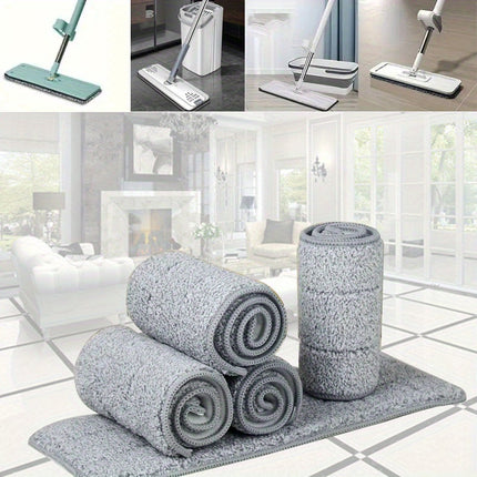 4-Pack Reusable Mop Pads: High Absorption, Easy-Clean, for Efficient Wet & Dry Floor Care