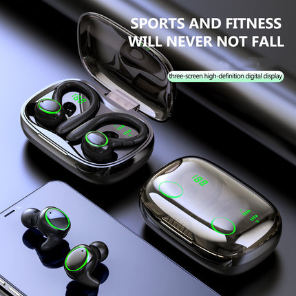True Wireless Stereo Earbuds, TWS Sport Headset In-Ear Headphones with LED Charging Case for Music