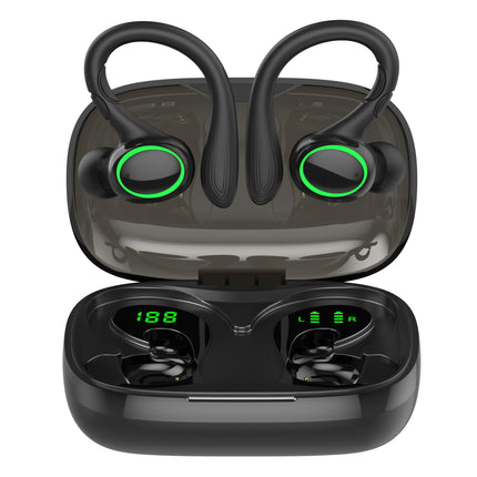 True Wireless Stereo Earbuds, TWS Sport Headset In-Ear Headphones with LED Charging Case for Music