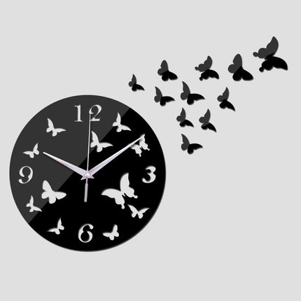DIY wall clock acrylic mirror clock