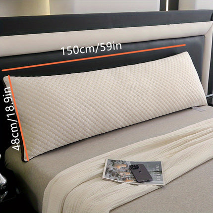 1pc Body Pillow For Adults Foam Long Full Body Pillow For Sleeping With Breathable Bamboo Cover Firm Hug