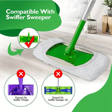 6pcs, Reusable Mop Replacement Pad, Flat Floor Mop Cloth, Washable And Durable Replacement Mop Cloth,