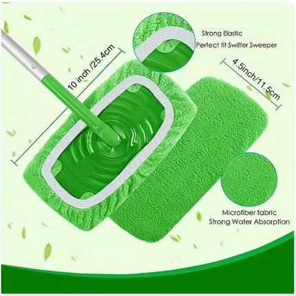 6pcs, Reusable Mop Replacement Pad, Flat Floor Mop Cloth, Washable And Durable Replacement Mop Cloth,