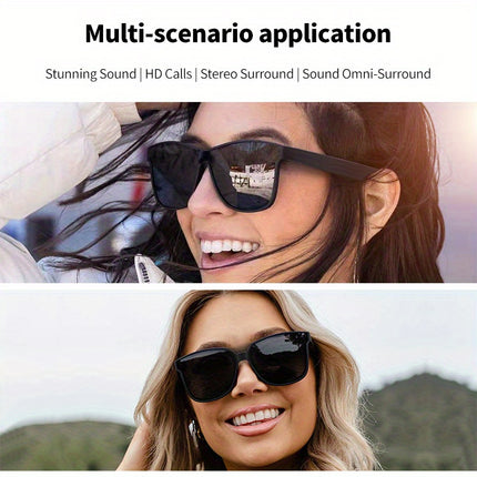 Wireless Smart Sunglasses - High-Tech Headphones with 5.0 Audio, Voice Call, Music Playback,