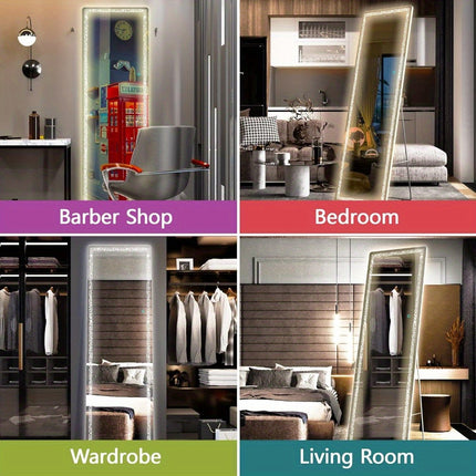 56 X 16 LED Full Length Mirror with Smart Dimming & RGB