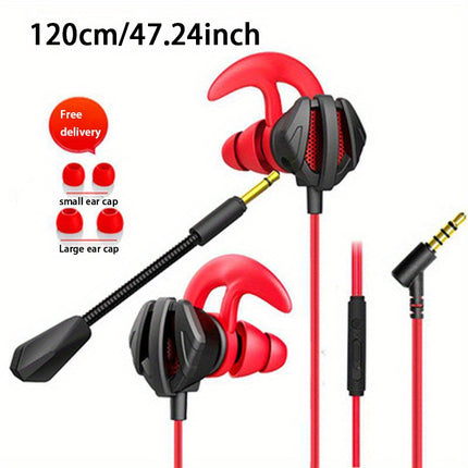 Wired Gaming Earbuds with Volume Control 3.5mm Surround Sound In-Ear Headphones
