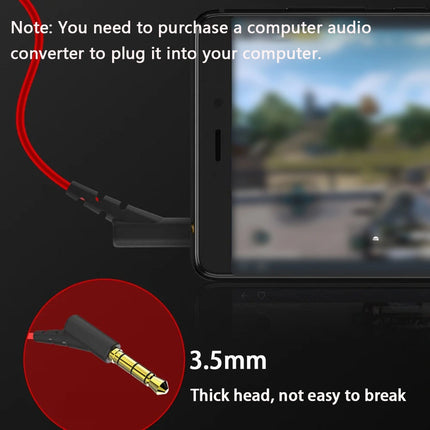 Wired Gaming Earbuds with Volume Control 3.5mm Surround Sound In-Ear Headphones