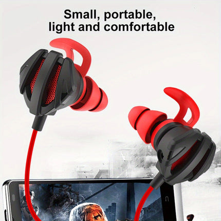 Wired Gaming Earbuds with Volume Control 3.5mm Surround Sound In-Ear Headphones