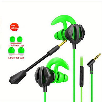 Wired Gaming Earbuds with Volume Control 3.5mm Surround Sound In-Ear Headphones