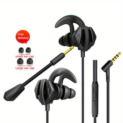 Wired Gaming Earbuds with Volume Control 3.5mm Surround Sound In-Ear Headphones