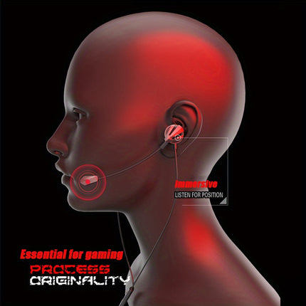 Wired Gaming Earbuds with Volume Control 3.5mm Surround Sound In-Ear Headphones