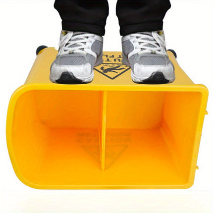Mop Bucket with Wringer and Wheels, Removable Water-Separation Panel, No Electricity Needed