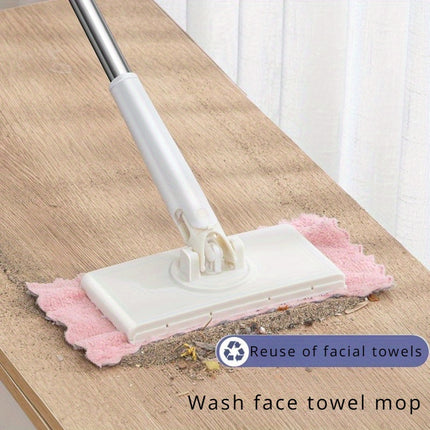 Versatile Disposable Face Towel Mop - Wet & Dry Use For Kitchen, Bathroom, Glass & More