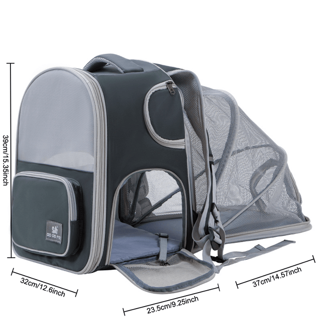 Portable And Breathable Pet Carrier Backpack For Cats, Suitable For Outdoor Activities, With Large Capacity And Expandable Cat Cage