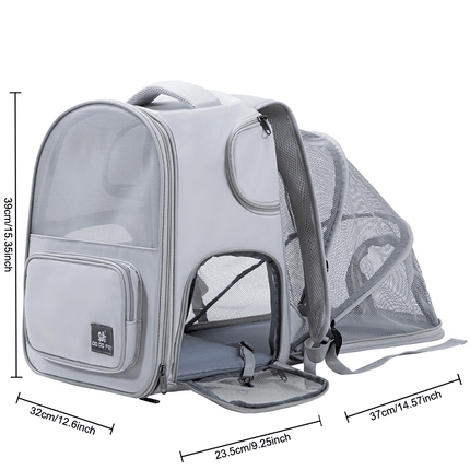 Portable And Breathable Pet Carrier Backpack For Cats, Suitable For Outdoor Activities, With Large Capacity And Expandable Cat Cage