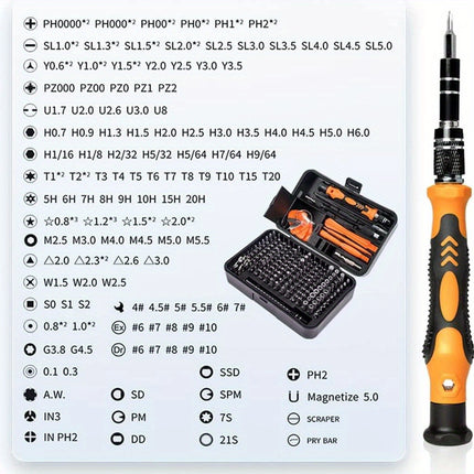 170 in 1 Screwdriver Set Non-Slip Magnetic Screwdriver Multifunctional Combination Set