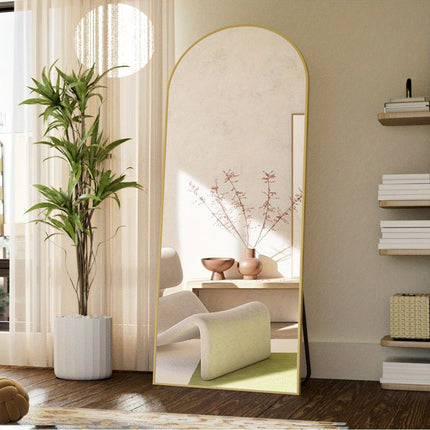 71"x26" Full Body Floor Mirror Standing Hanging or Leaning Wall, Full Body Mirror with Stand, Aluminum