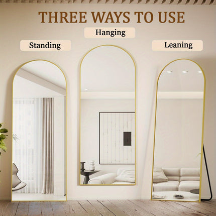 71"x26" Full Body Floor Mirror Standing Hanging or Leaning Wall, Full Body Mirror with Stand, Aluminum
