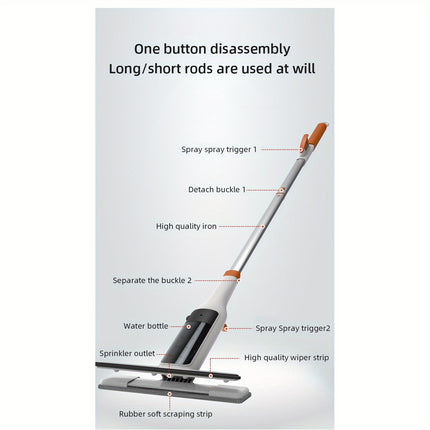 Wiper with Silicone Scraper Floor Cleaning Mop Window Cleaner Household Cleaning Tools