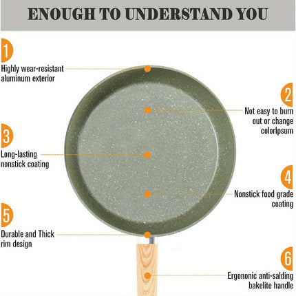 12-Piece Granite Nonstick Induction Cookware Set - Premium Aluminum Pots and Pans with Durable
