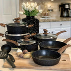 12 PCS Cookware Set / Black
