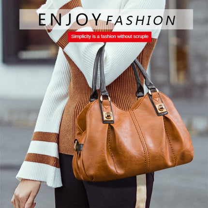 Vintage Women's Casual Tote Shoulder Bag - Large Capacity, Multi-pocket, Diagonal Span Bag