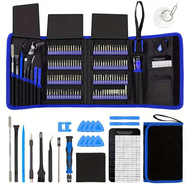 142pcs Precision Screwdriver Kit, a Professional Tool Set for Repairing Computers, Laptops