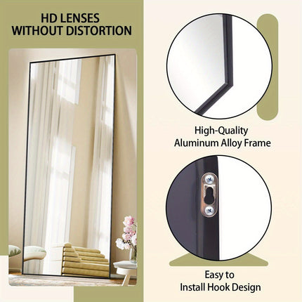 Full Length Mirror, 71"x28" Standing Hanging or Leaning Against Wall Floor Mirrors Body Dressing