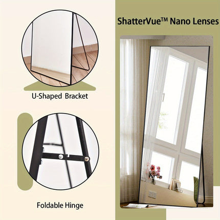 Full Length Mirror, 71"x28" Standing Hanging or Leaning Against Wall Floor Mirrors Body Dressing
