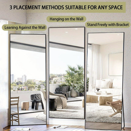 Full Length Mirror, 71"x28" Standing Hanging or Leaning Against Wall Floor Mirrors Body Dressing