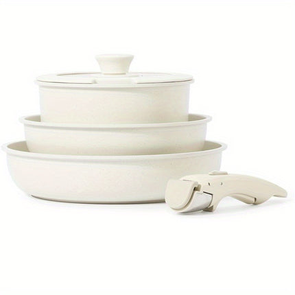 Cookware Sets, Non Stick Pots and Pans Set Detachable Handle