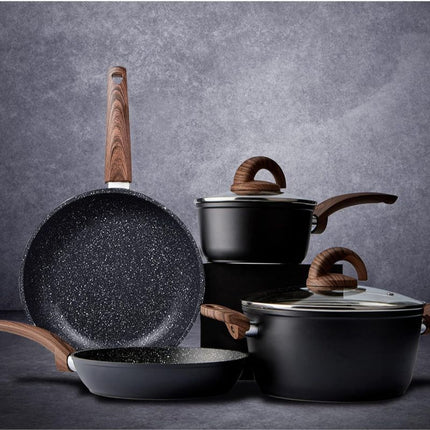 Cookware Set Kitchen Cooking Sets Induction Pot and Pan w/Frying Pans, Saucepans, Casserole